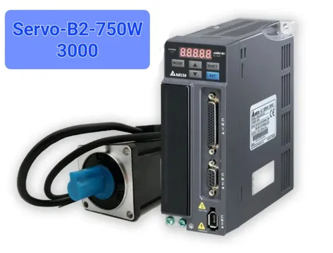 سرو موتور دلتا B2  توان 750 وات 3000دور ترمزدار دلتا